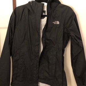 North Face XS Black windbreaker rain jacket